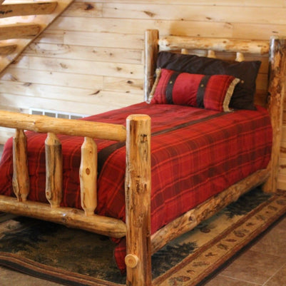 Split Rail Log Bed