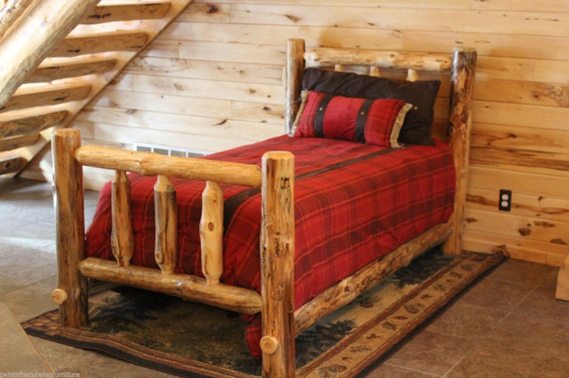 Split Rail Log Bed