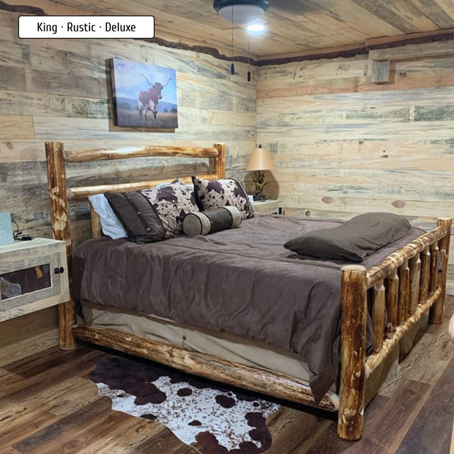 Split Rail Log Bed